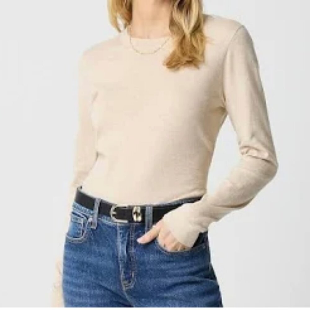 J. Crew Factory Teddie Crewneck Cotton Sweater - XL